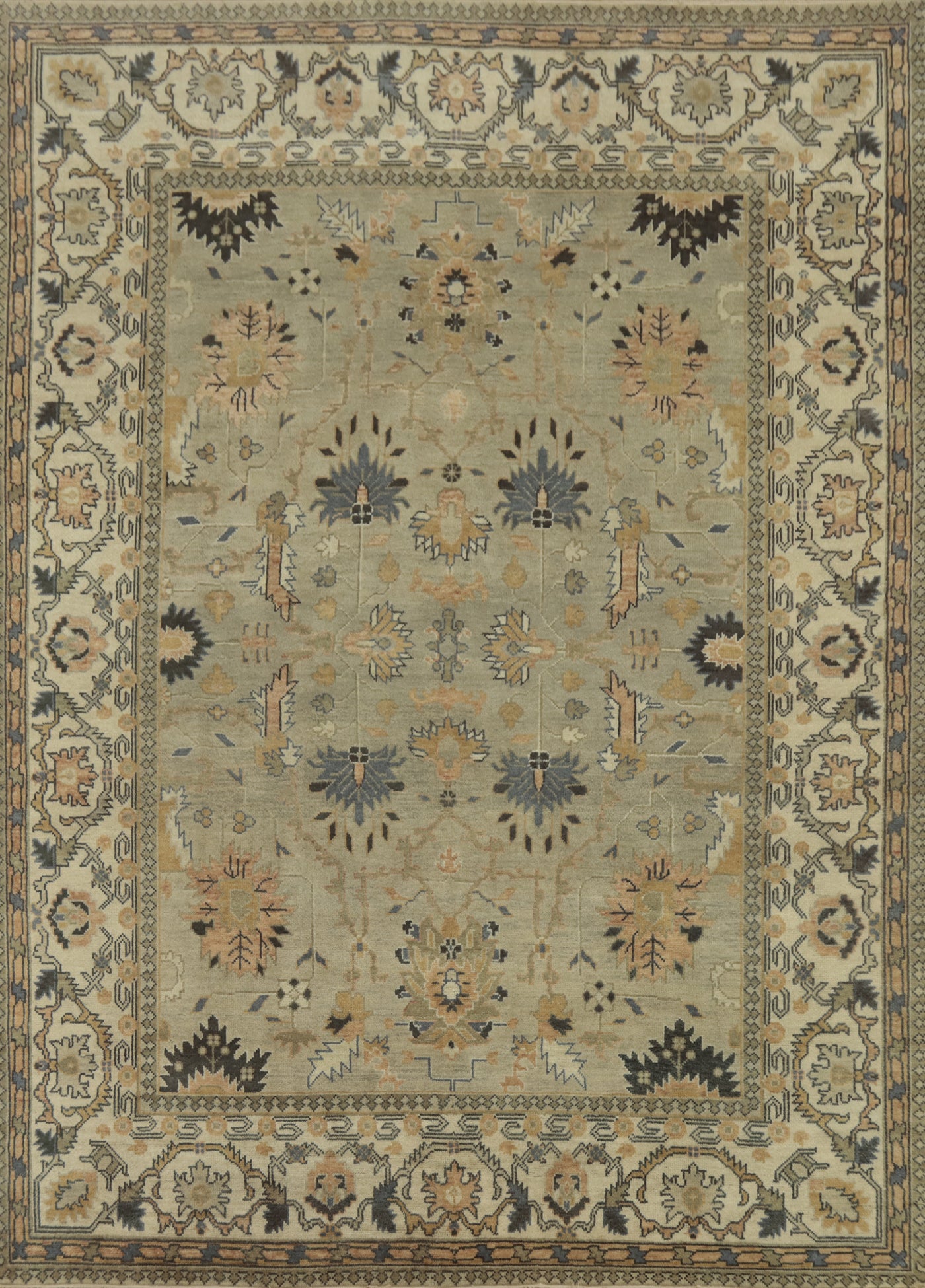Handmade Oushak Indian Area Rug 9x12