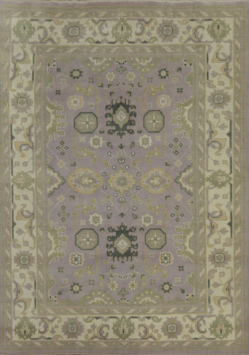 Handmade Floral Oushak Indian Area Rug 9x12