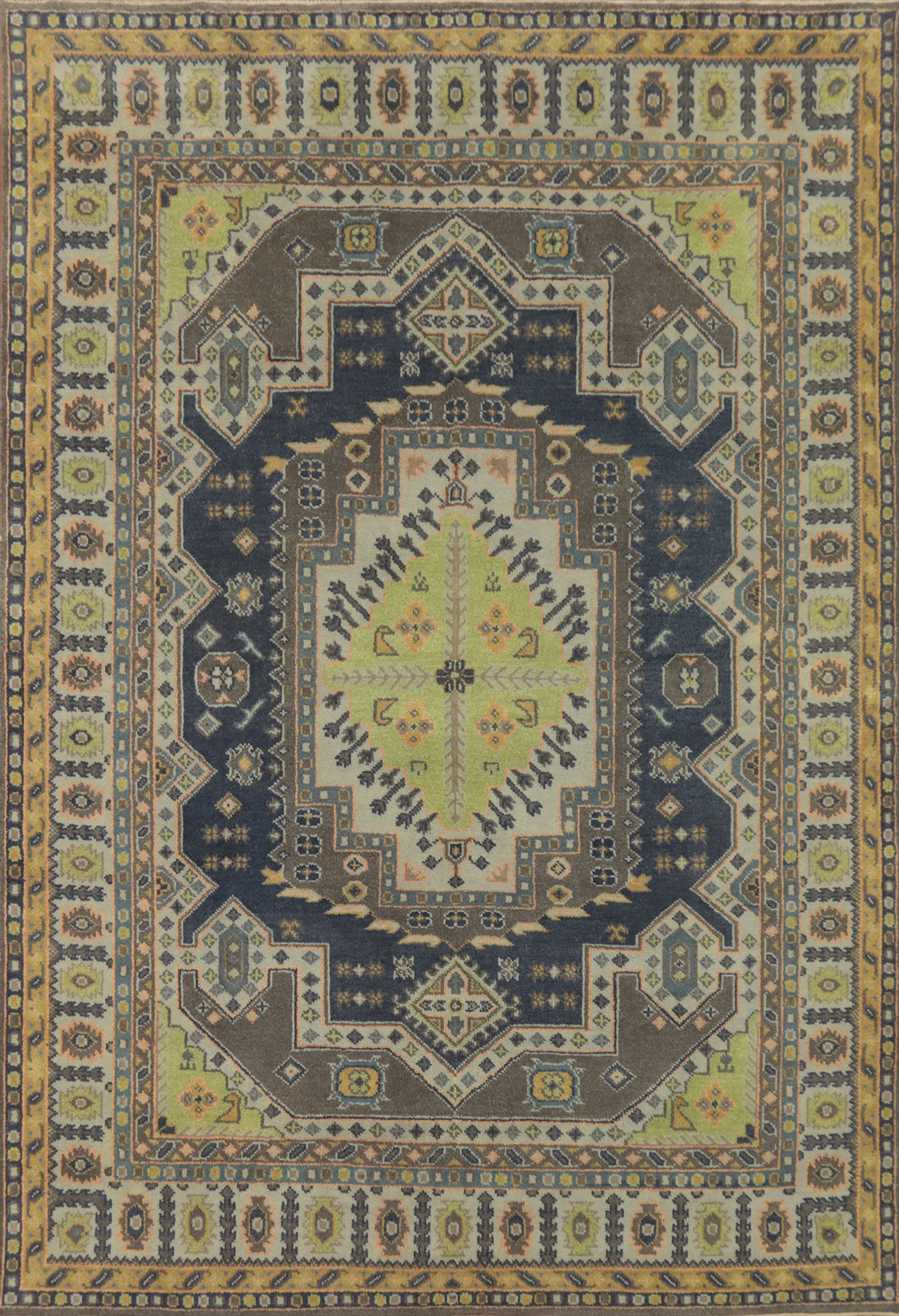 Handmade Wool Kazak Indian Area Rug 9x12