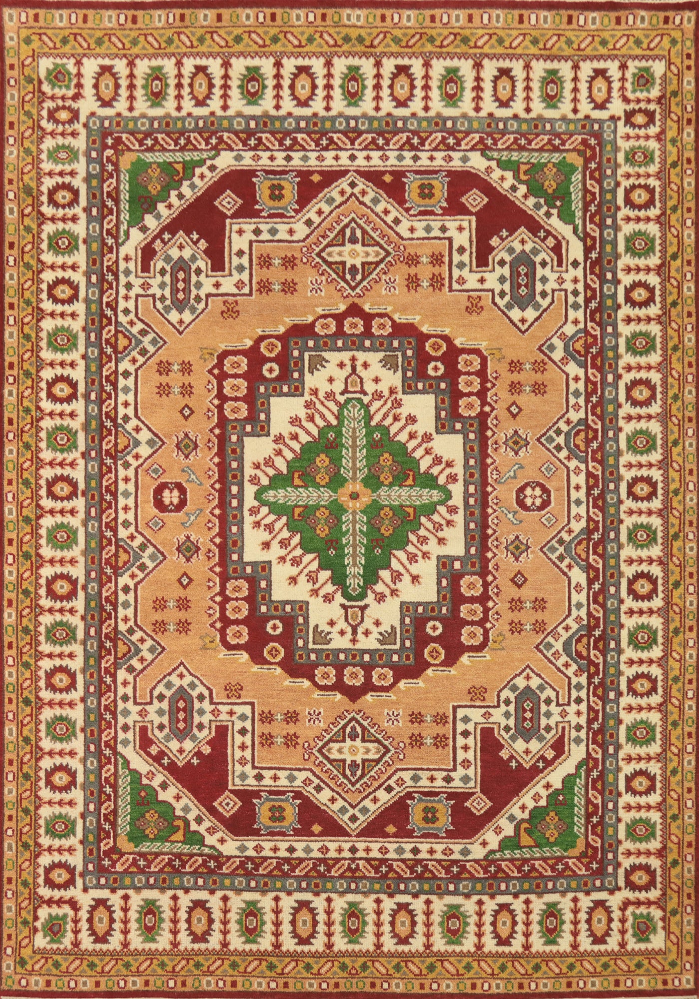 Handmade Wool Kazak Indian Area Rug 9x12