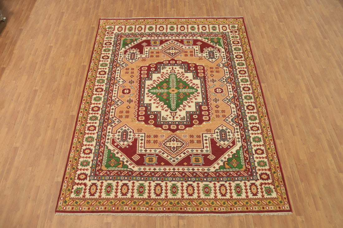 Handmade Wool Kazak Indian Area Rug 9x12