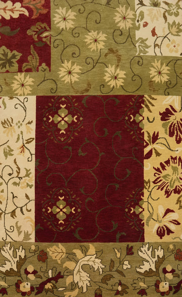 All-Over Floral Indian Area Rug 6x10
