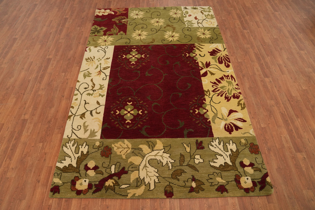 All-Over Floral Indian Area Rug 6x10