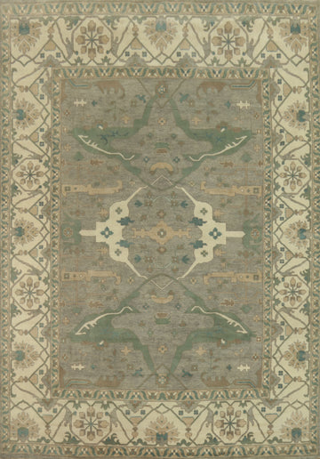 Handmade Wool Oushak Indian Large Rug 12x15