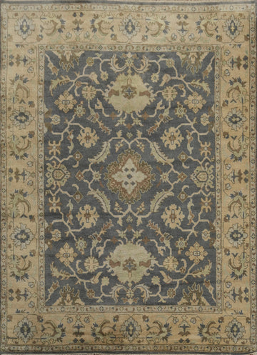 Floral Wool Oushak Indian Area Rug 8x10