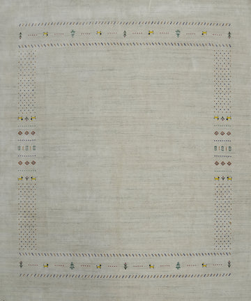Tribal Wool Gabbeh Indian Square Area Rug 9x9