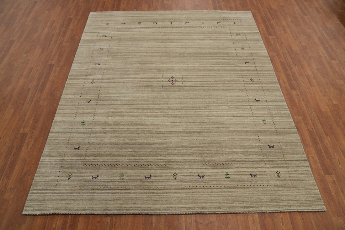Handmade Wool Gabbeh Oriental Area Rug 8x10