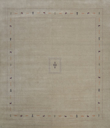 Square Wool Tribal Gabbeh Indian Area Rug 12x12