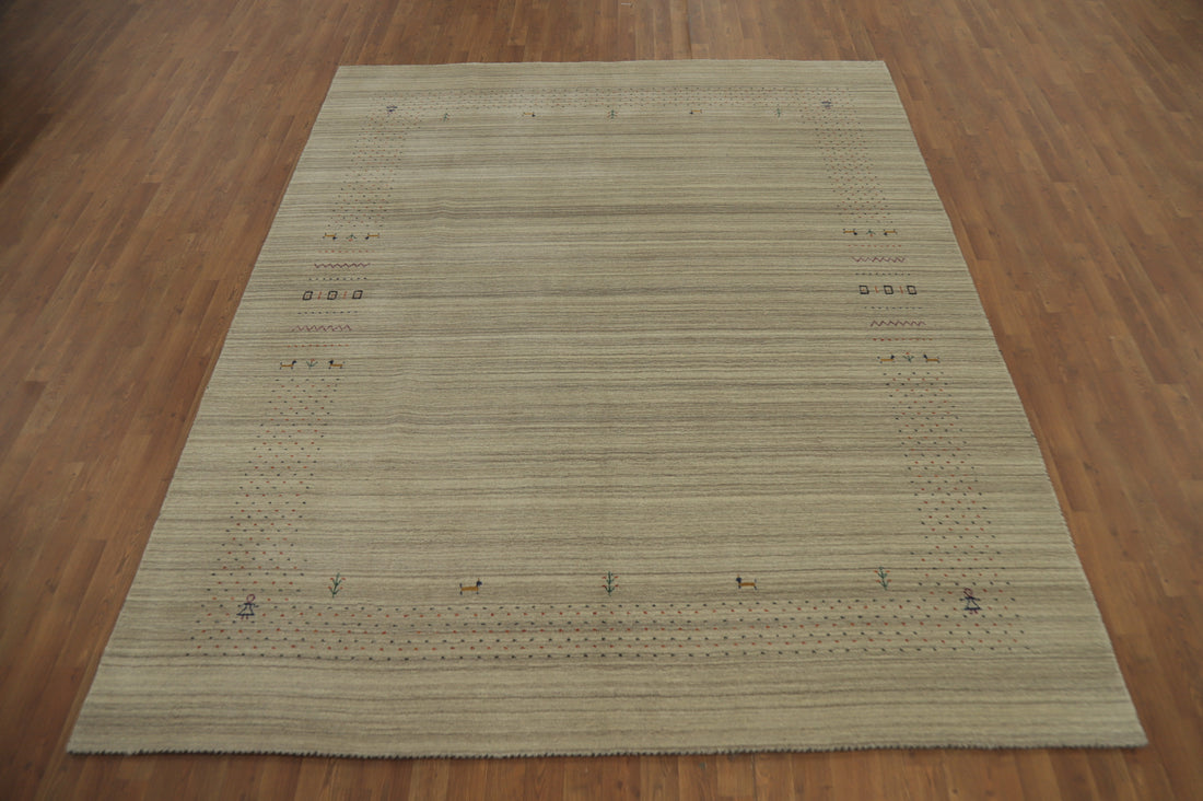 Tribal Wool Gabbeh Oriental Area Rug 8x10