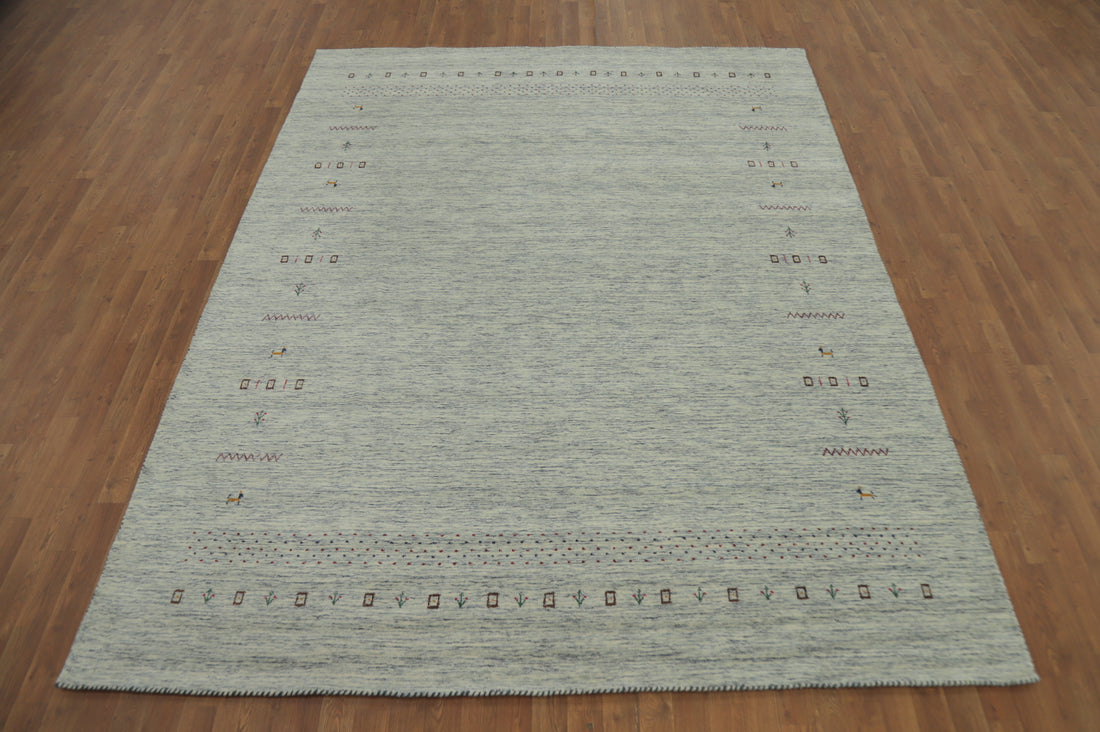 Handmade Wool Gabbeh Indian Area Rug 8x10