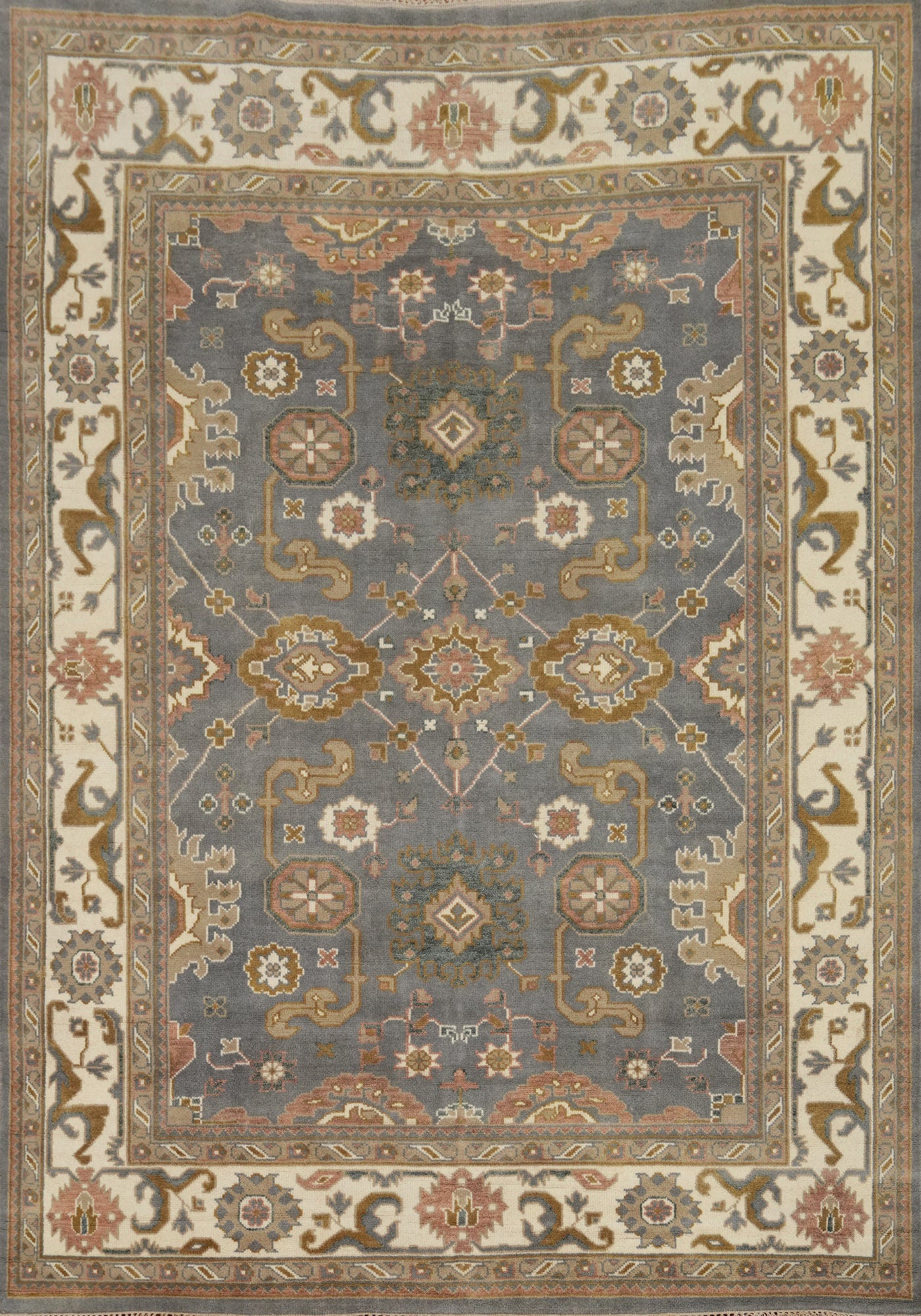 Handmade Wool Oushak Indian Area Rug 9x12