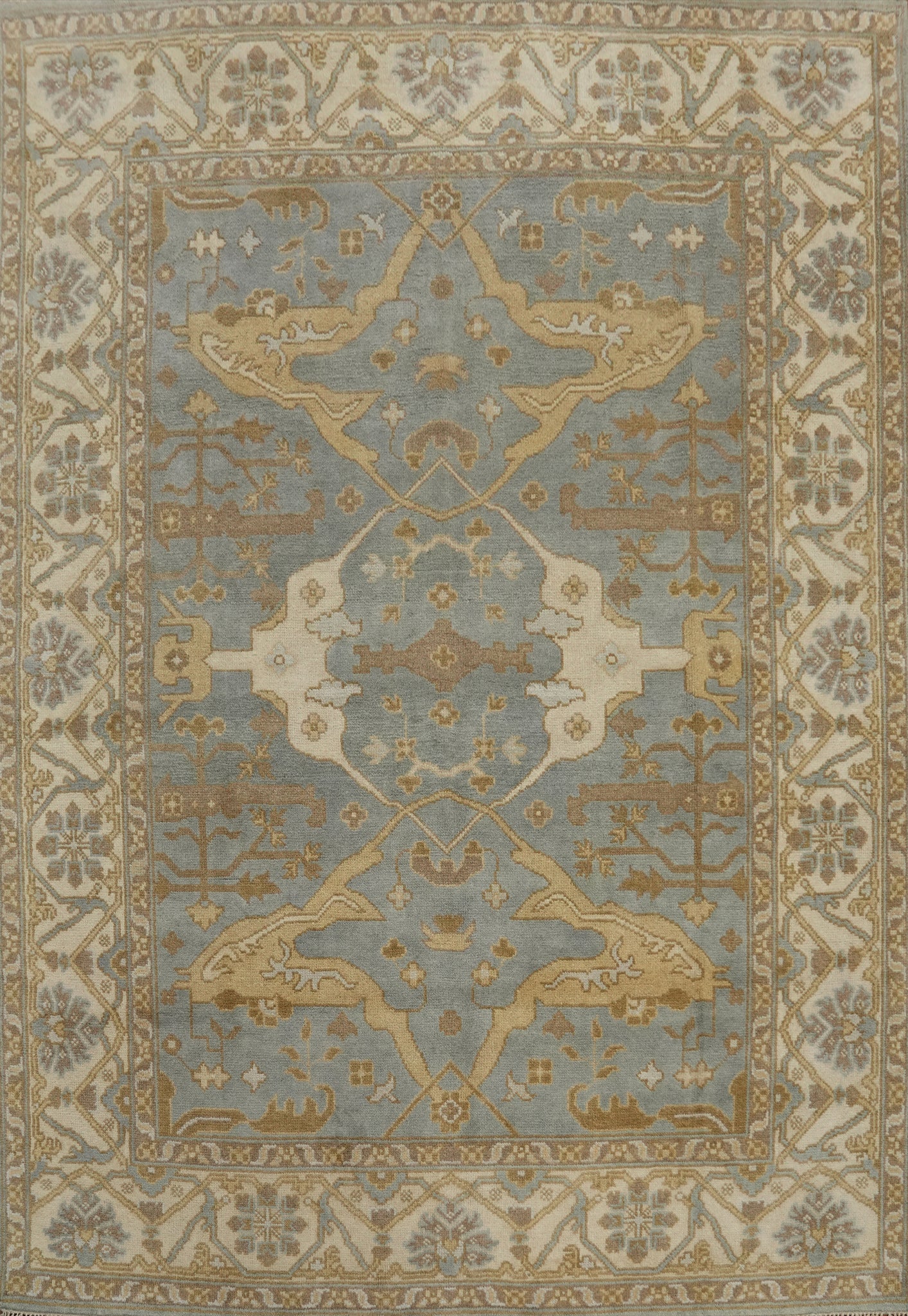 Handmade Wool Oushak Indian Area Rug 8x10