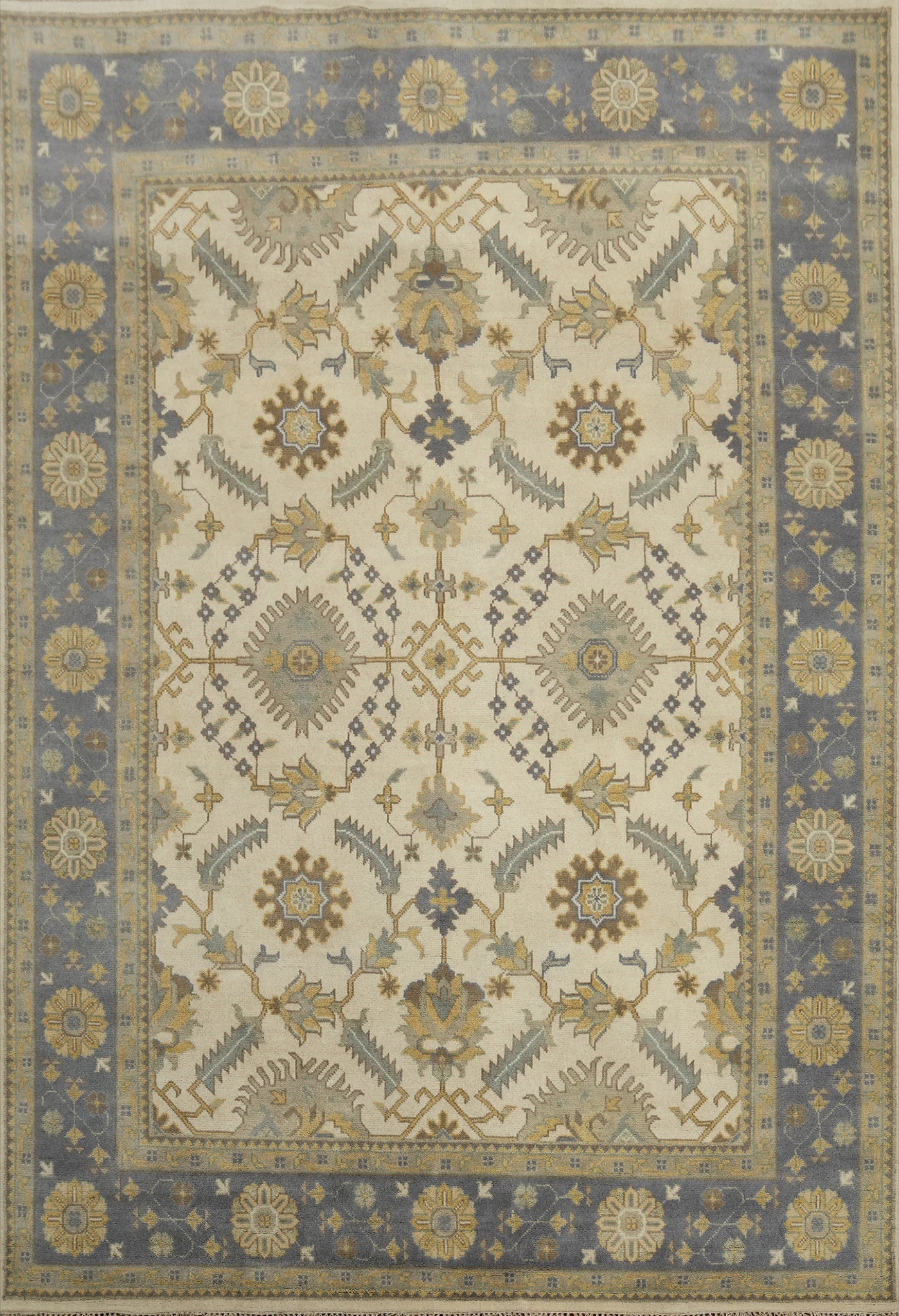 Handmade Wool Oushak Indian Area Rug 9x12