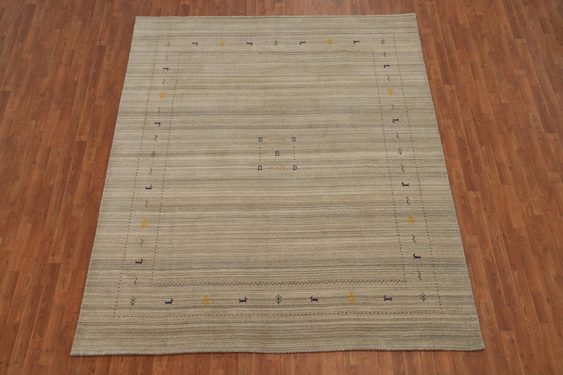 Handmade Wool Tribal Gabbeh Area Rug 8x10