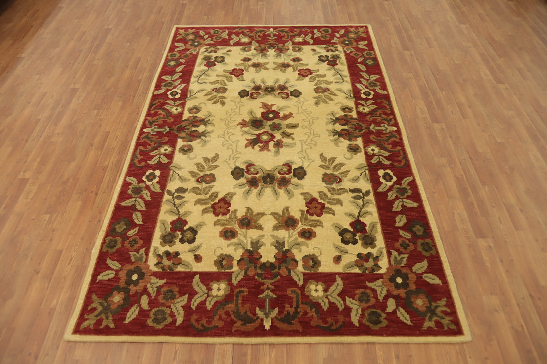 All-Over Floral Indian Area Rug 6x10