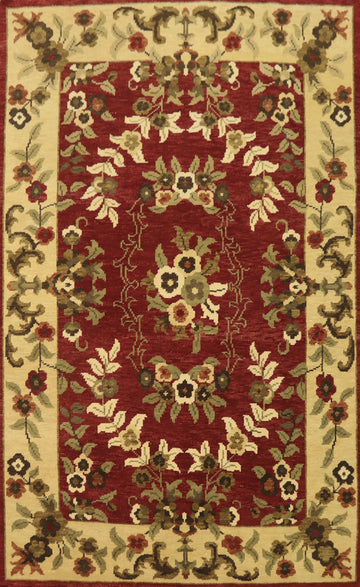 Floral Indian Area Rug 7x10