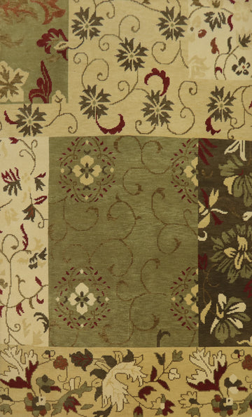 All-Over Floral Indian Area Rug 6x10