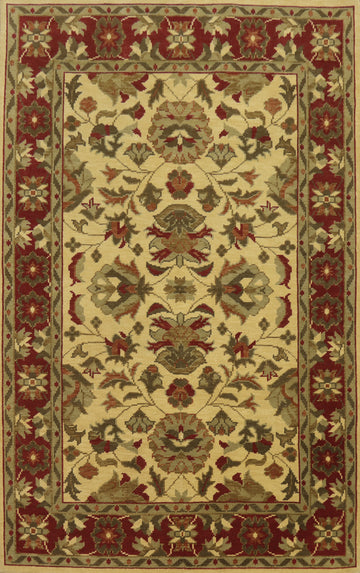 Floral Indian Area Rug 7x10