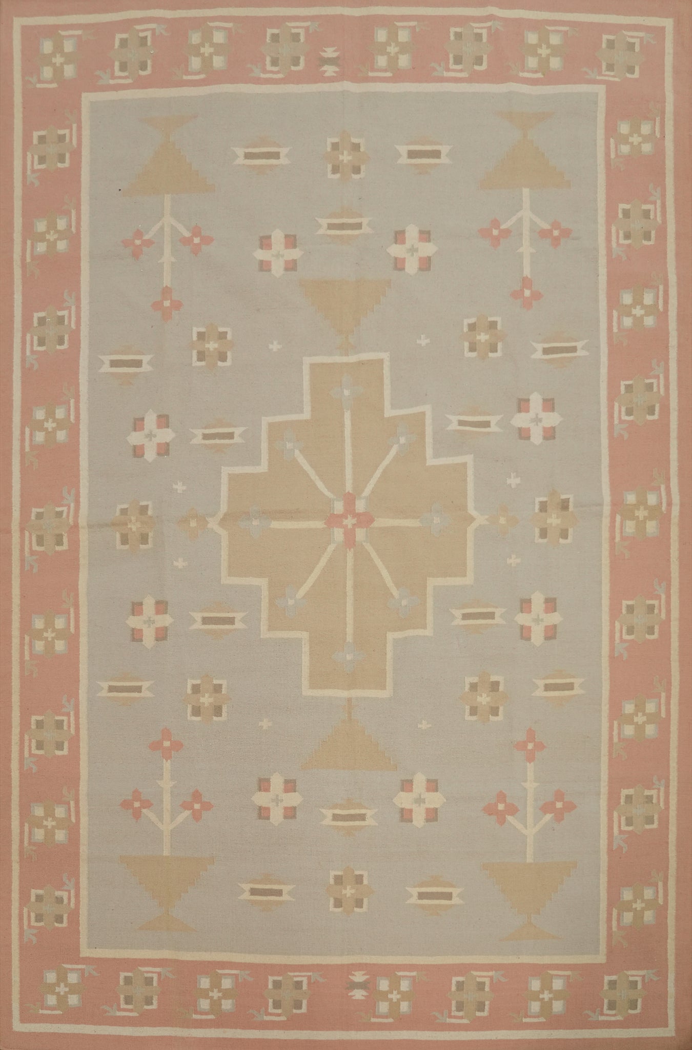Flat Weave Kilim Durrie Nomad Area Rug 9x12