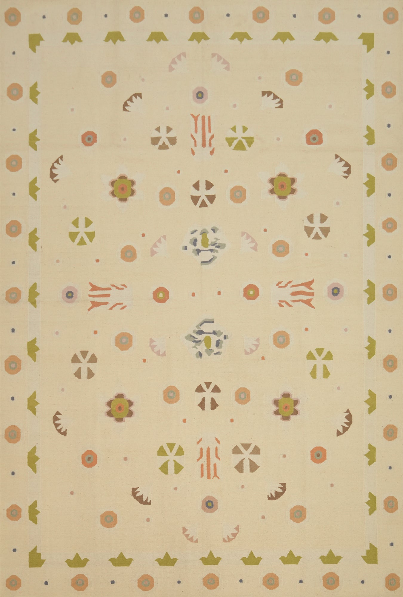 Flat Weave Kilim Durrie Nomad Area Rug 9x12