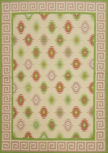 Flat Weave Kilim Durrie Nomad Area Rug 9x12