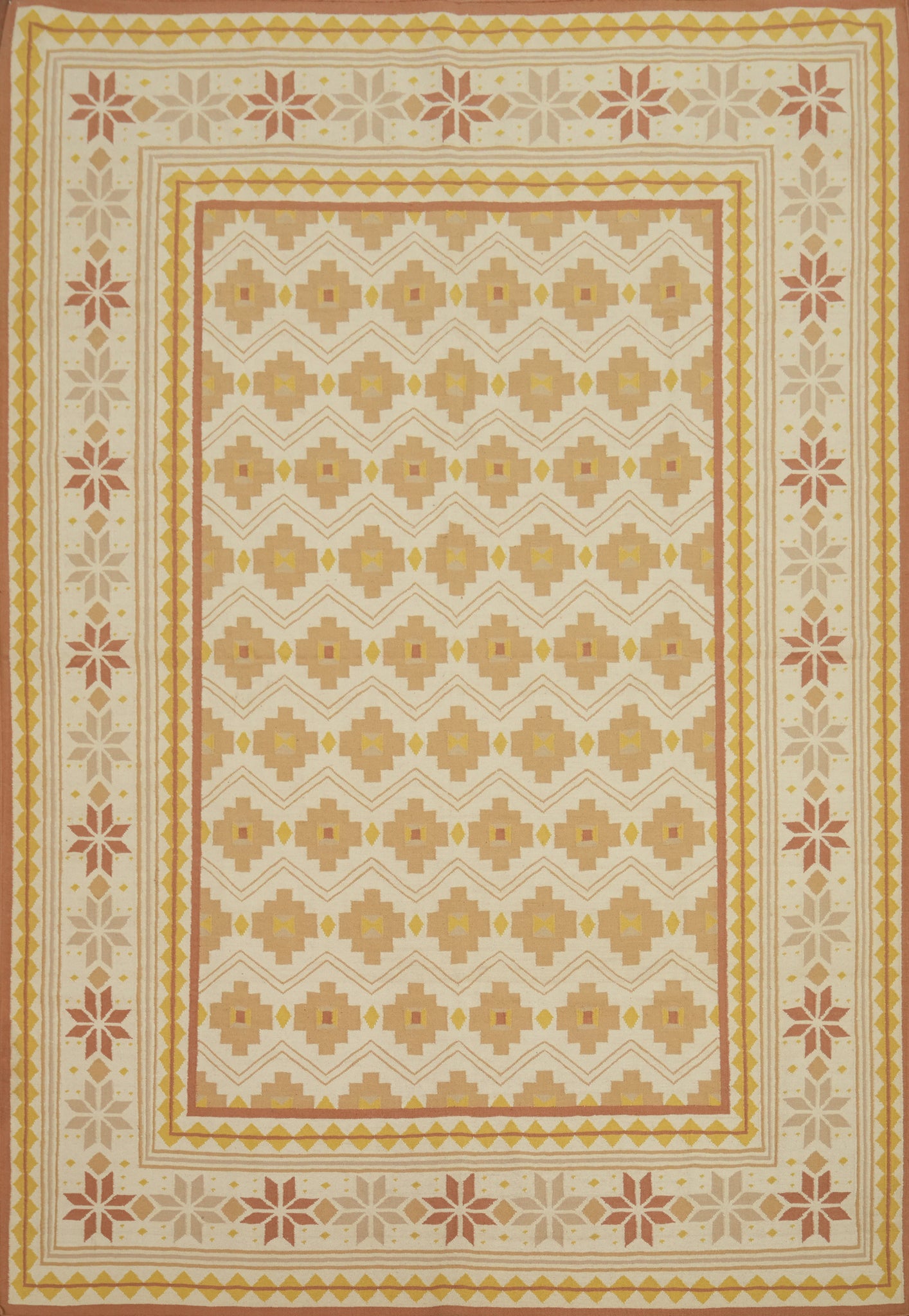 Flat Weave Kilim Durrie Nomad Area Rug 9x12