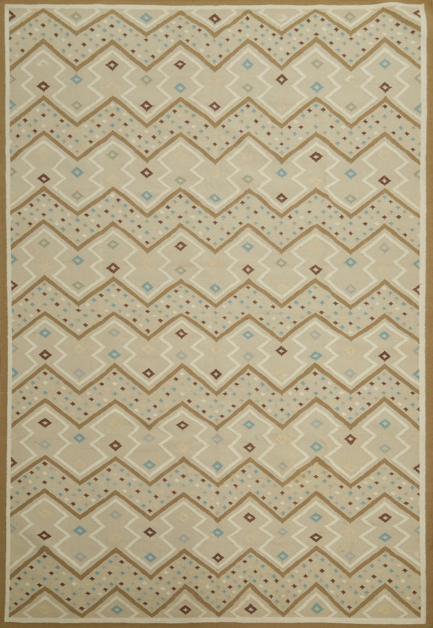 Flat Weave Kilim Durrie Nomad Area Rug 9x12