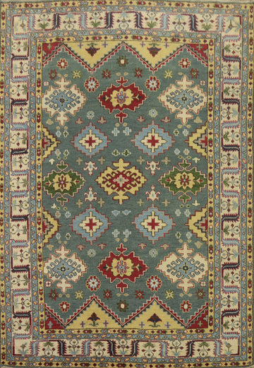 Geometric Kazak Indian Area Rug 8x10