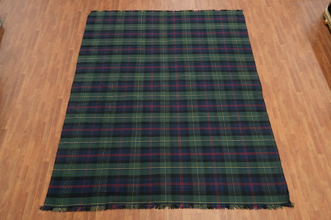 Flat Weave Kilim Durrie Area Rug 9x12