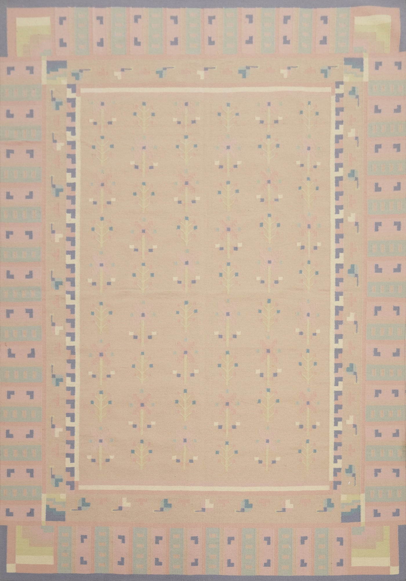 Flat Weave Kilim Durrie Nomad Area Rug 9x12