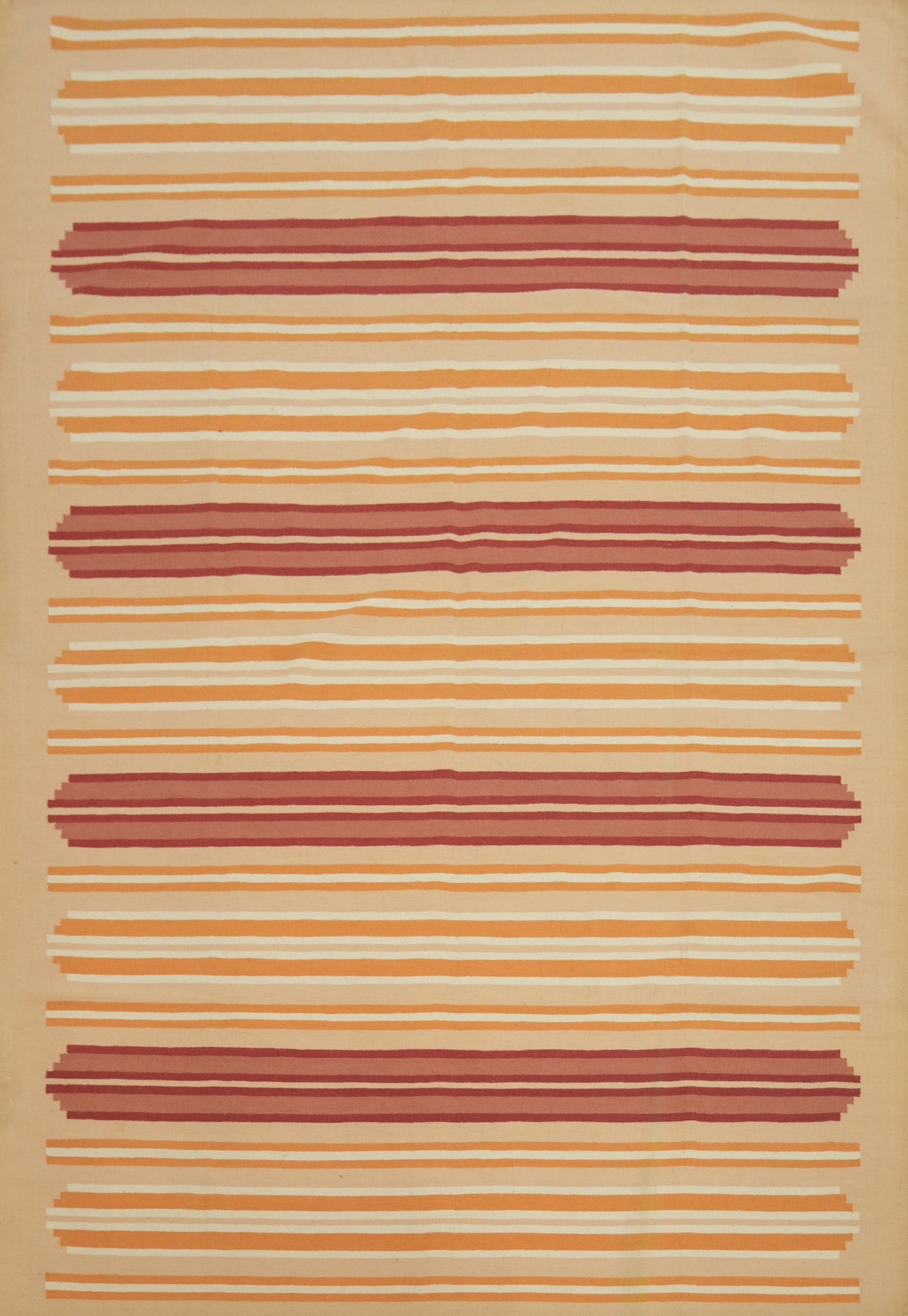 Nomad Flat Weave Kilim Durrie Modern Area Rug 9x12