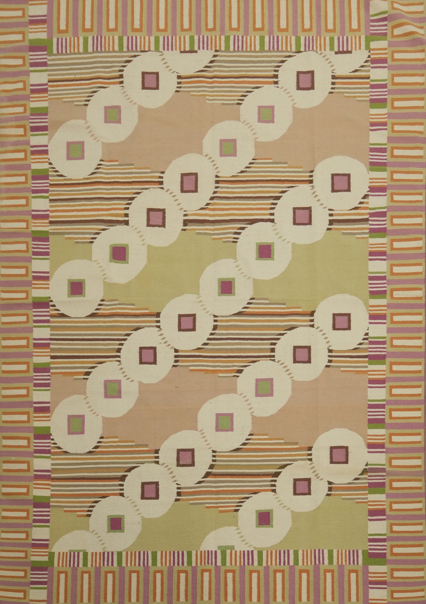 Flat Weave Kilim Durrie Nomad Area Rug 9x12