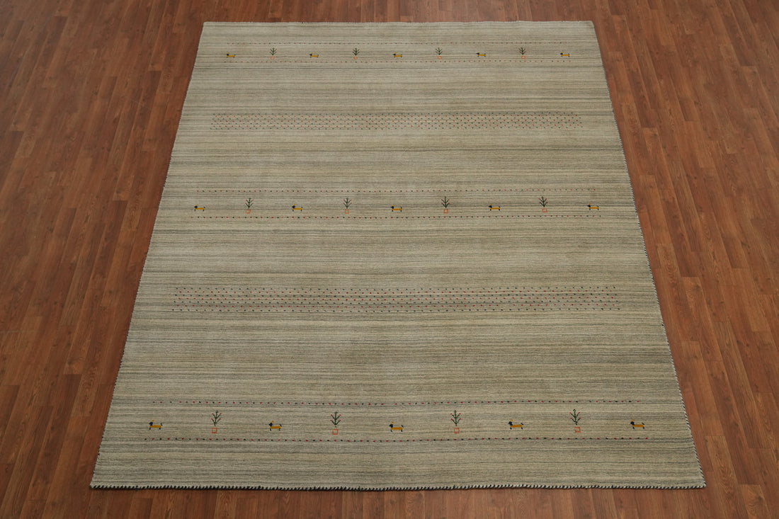 Tribal Wool Gabbeh Oriental Area Rug 8x10