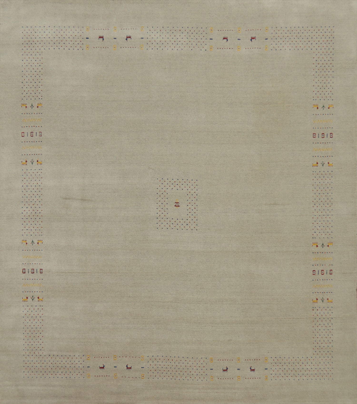 Tribal Gabbeh Square Area Rug 12x12