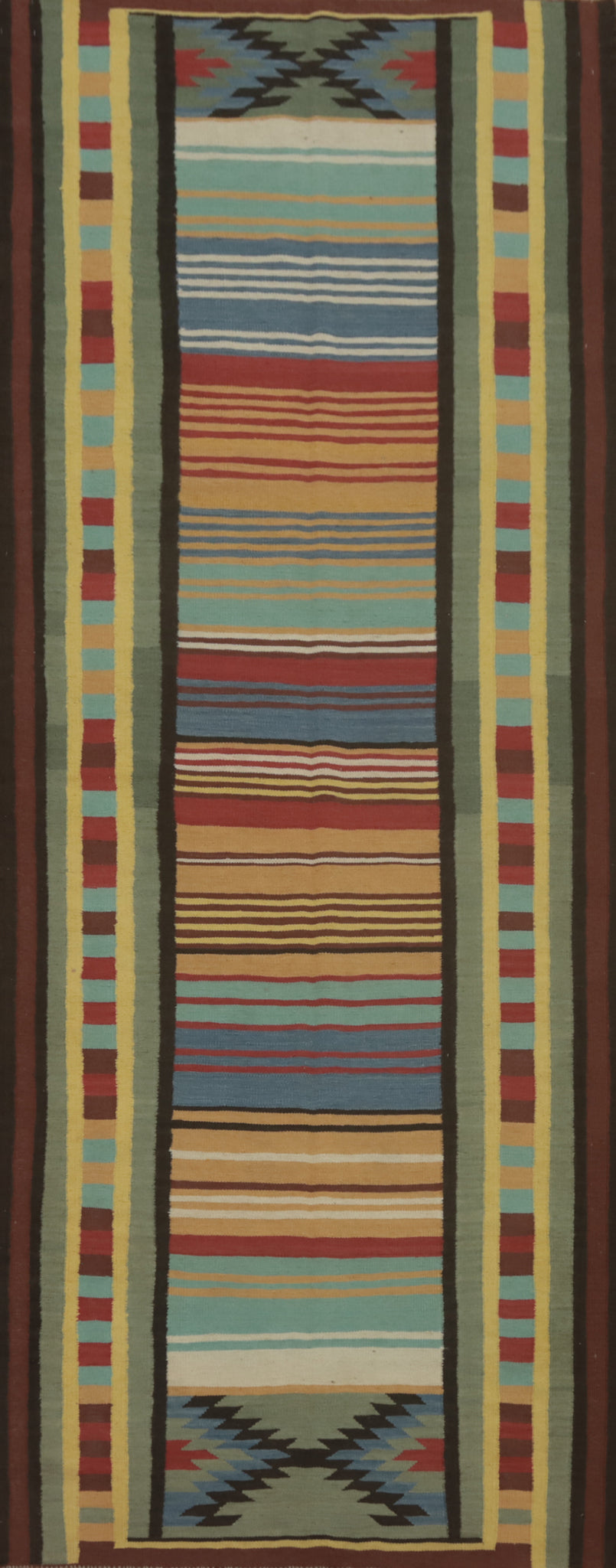 Tribal Wool Kilim Oriental Runner Rug 4x13