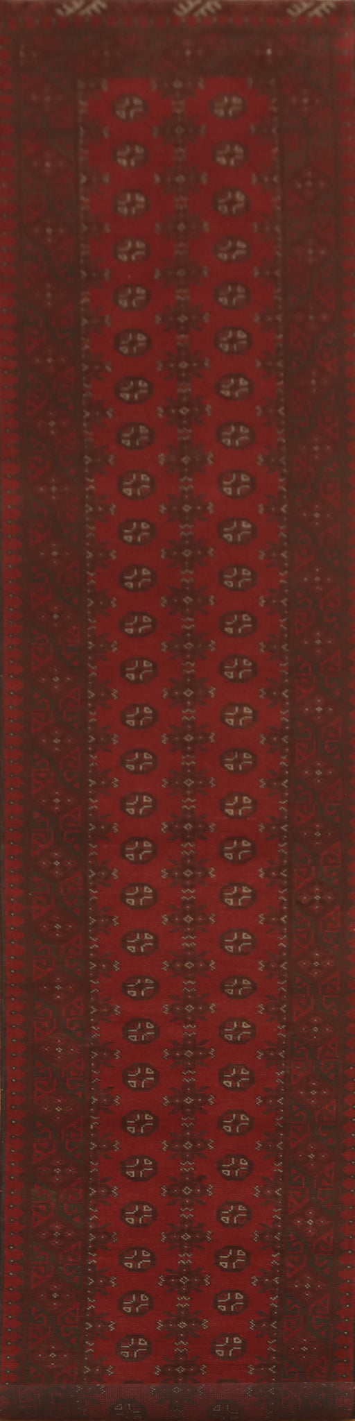 Geometric Balouch Afghan Runner Rug 3x19