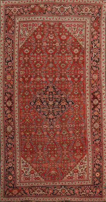Pre-1900 Vegetable Dye Bidjar Persian Area Rug 7x12