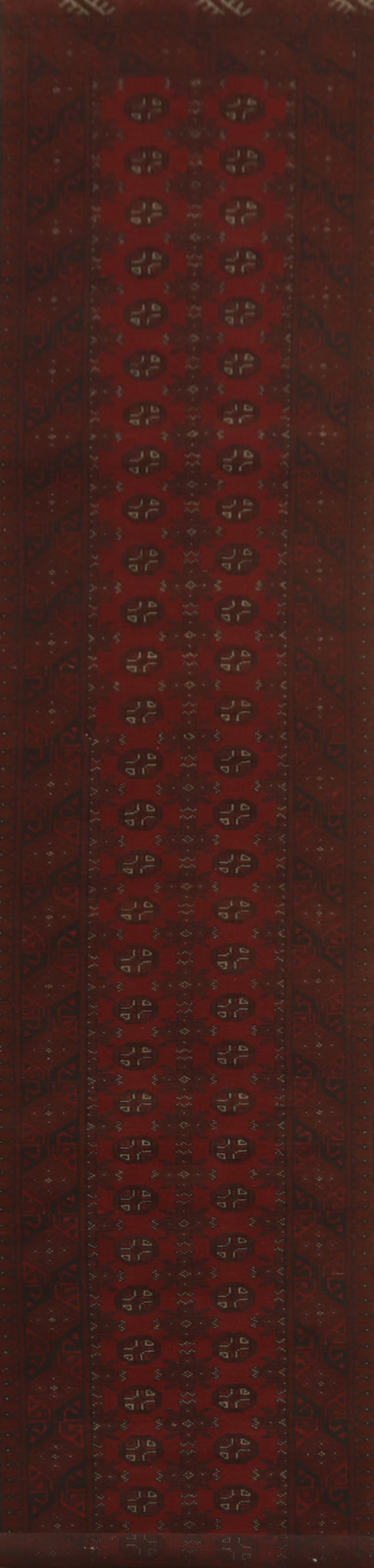 Geometric Balouch Afghan Runner Rug 3x18