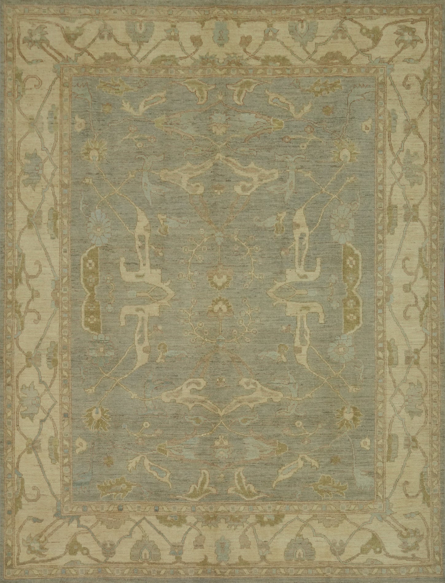 Handmade Wool Oushak Turkish Area Rug 8x10