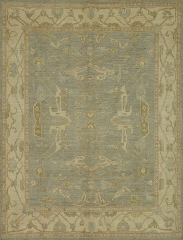 Handmade Wool Oushak Turkish Area Rug 8x10