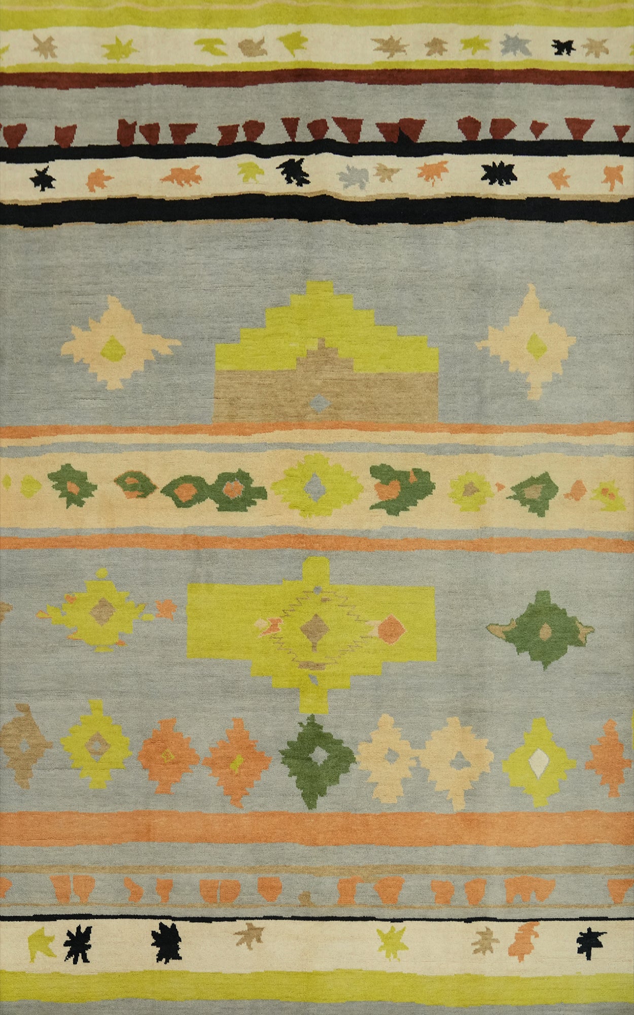 Handmade Wool Gabbeh Vegetable Dye Area Rug 6x9