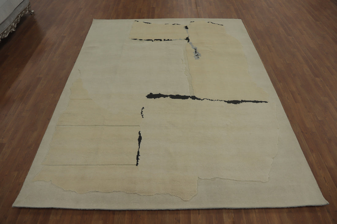 Vegetable Dye Wool Gabbeh Modern Area Rug 8x10