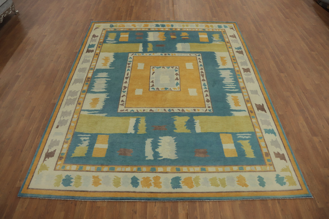 Vegetable Dye Wool Gabbeh Turkish Area Rug 8x10
