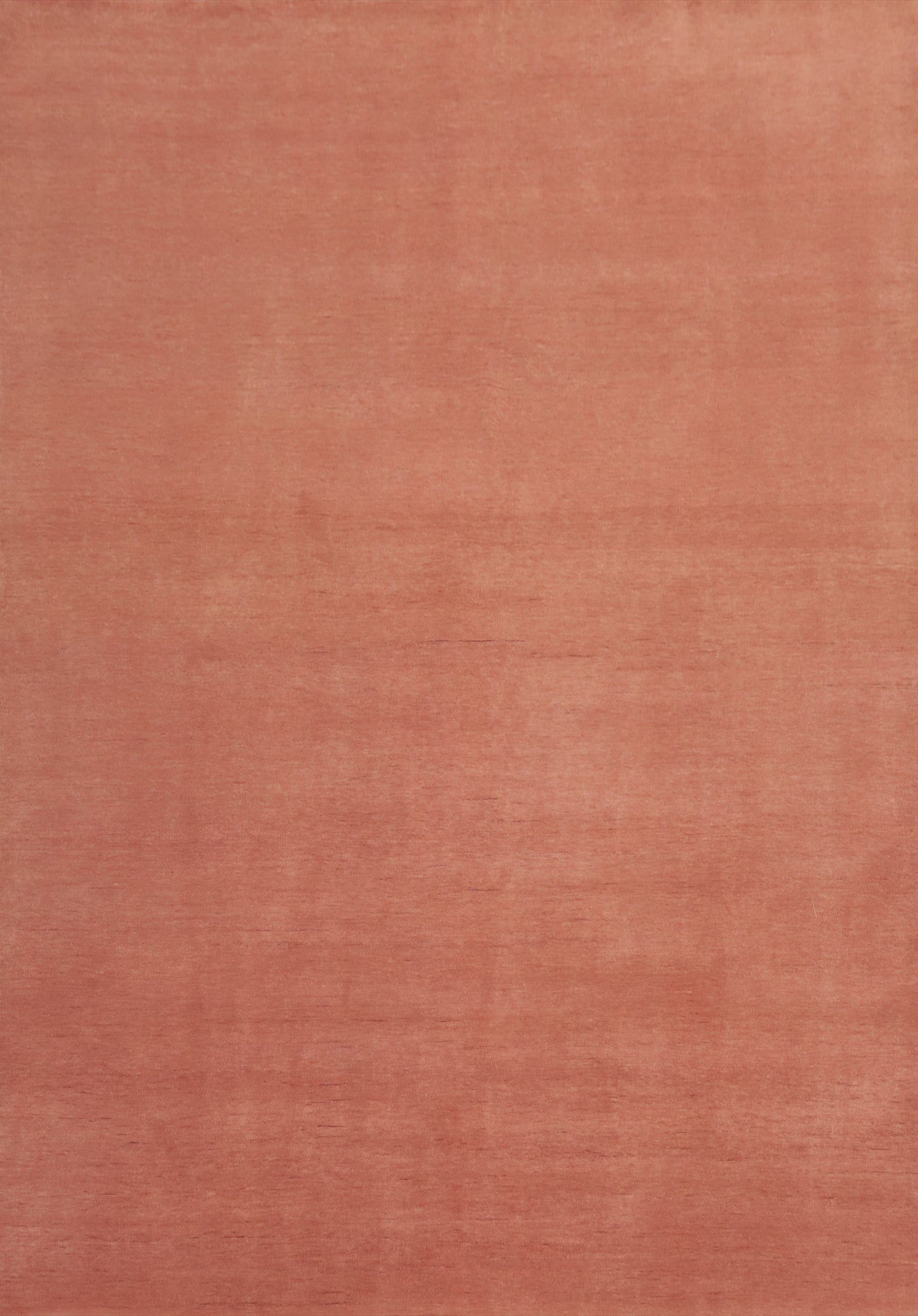 Solid Modern Coral Gabbeh Vegetable Dye Area Rug 9x12