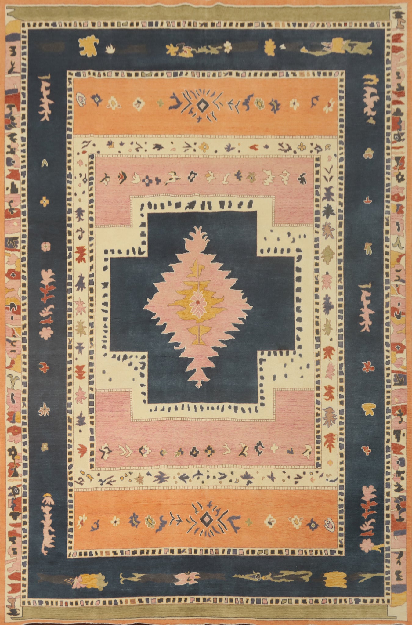 Vegetable Dye Gabbeh Turkish Large Rug 10x14