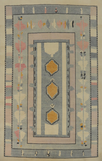 Geometric Gabbeh Vegetable Dye Area Rug 9x12