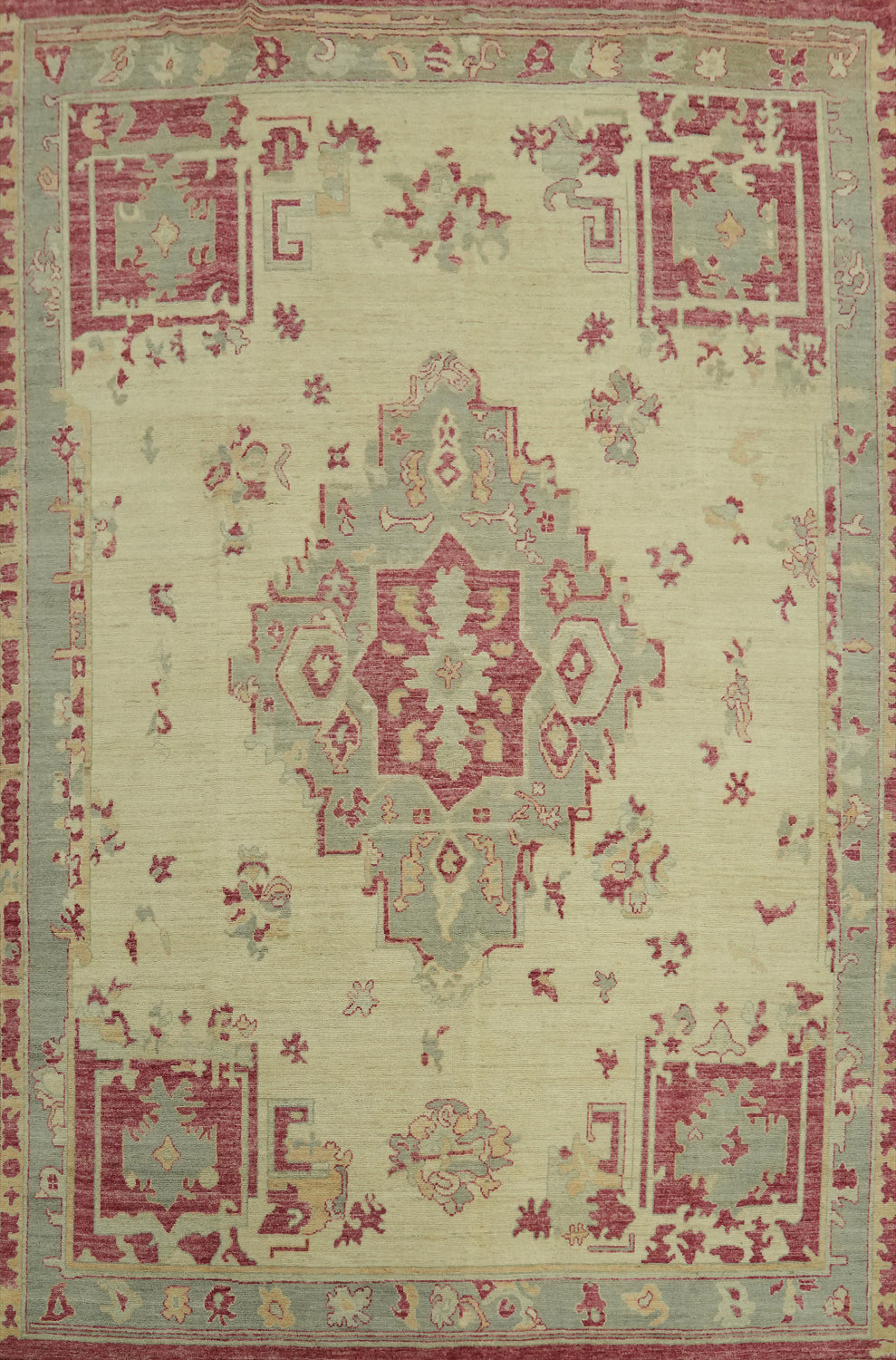 Handmade Wool Oushak Turkish Area Rug 9x12
