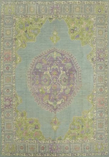 Vegetable Dye Oushak Turkish Area Rug 8x10