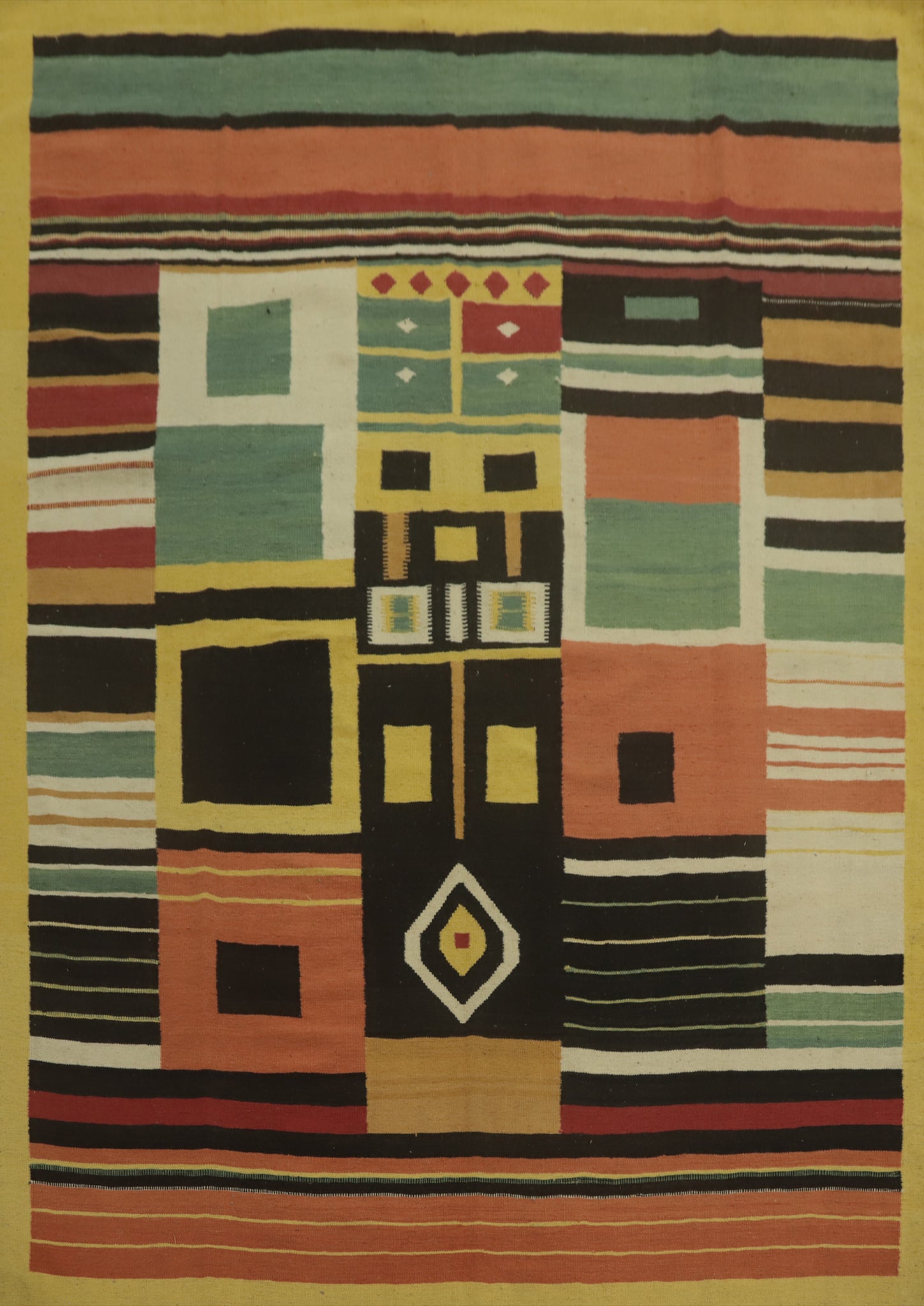 Flat Weave Kilim Wool Oriental Area Rug 8x10