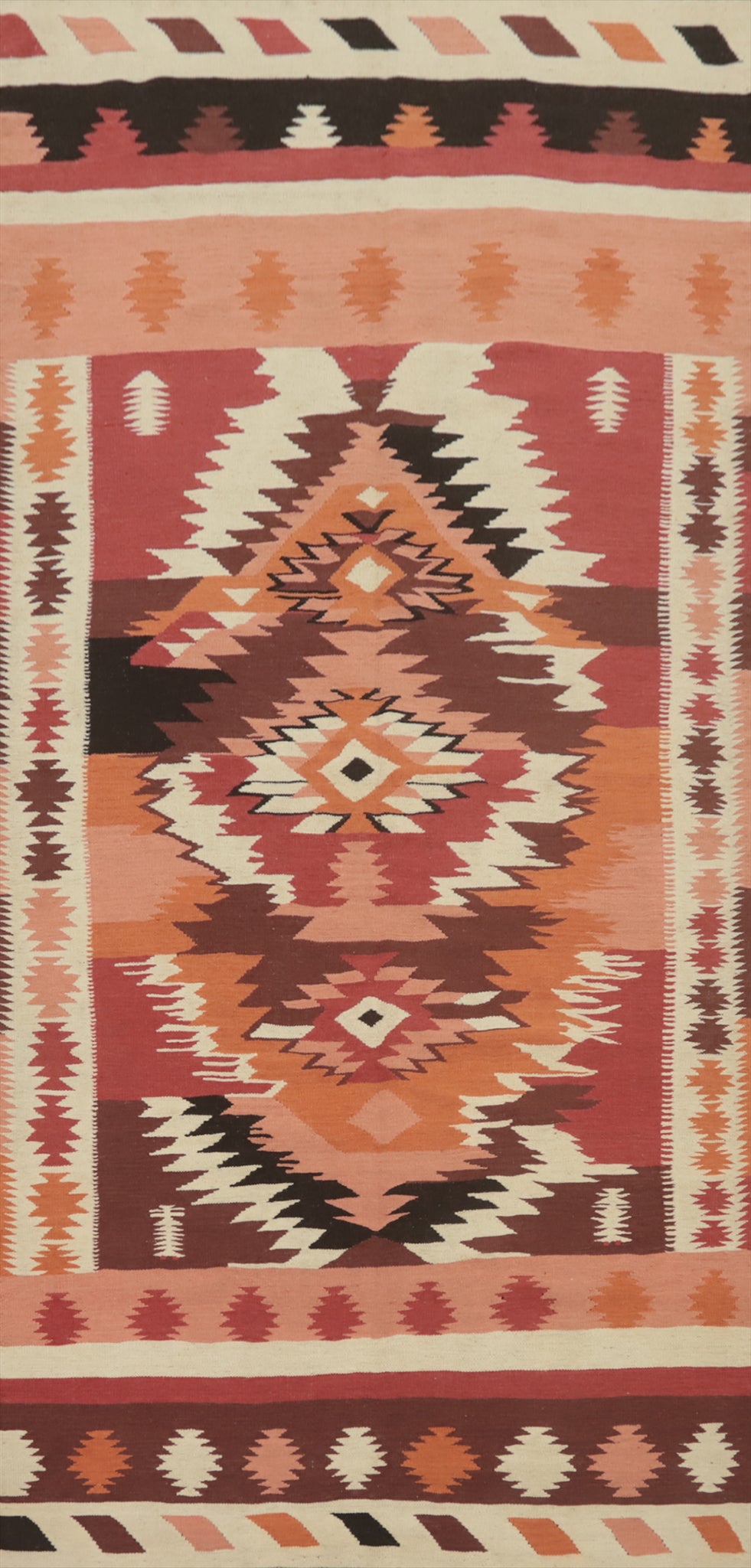 Flat Weave Wool Kilim Oriental Area Rug 5x12